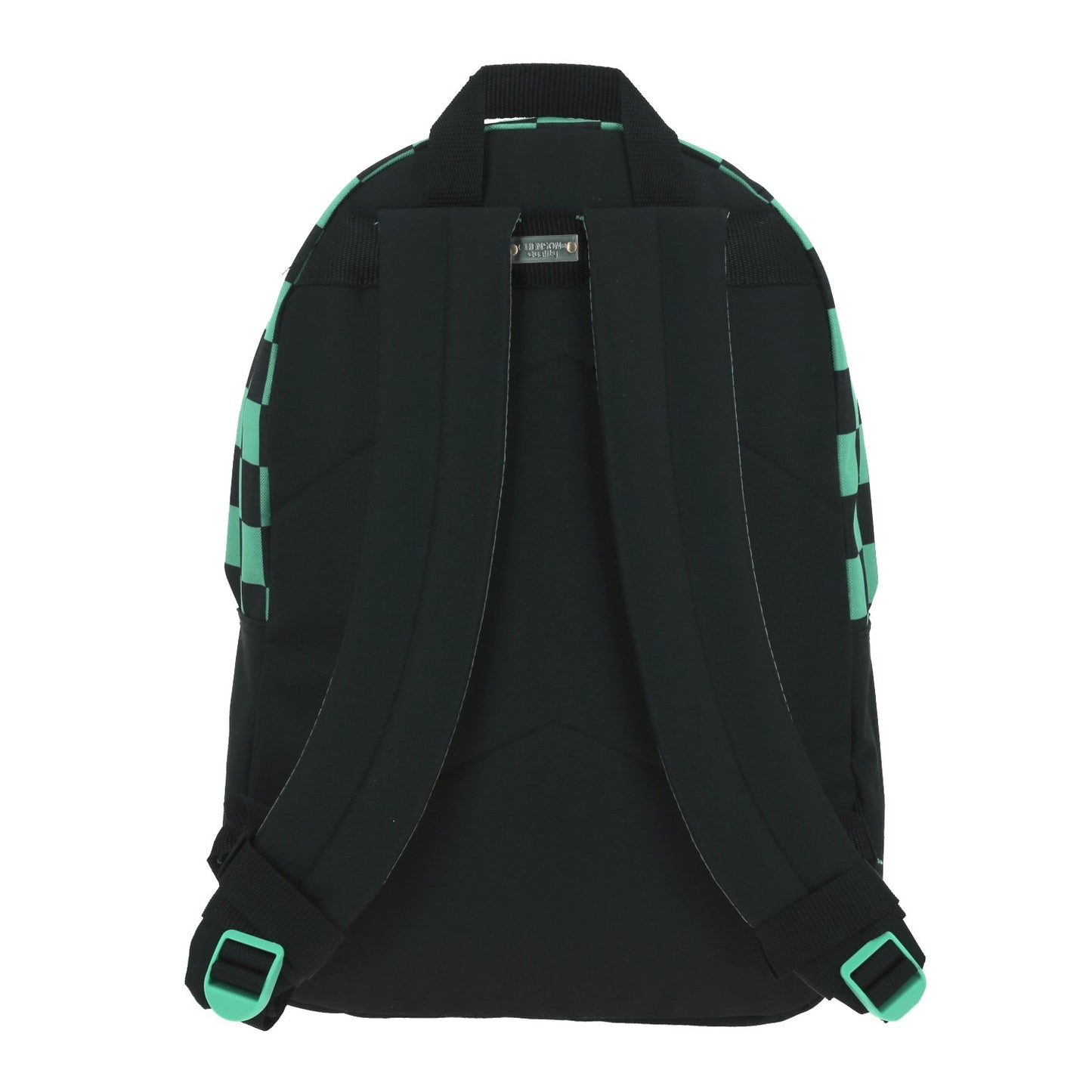 Mochila Chenson 1818 colors modelo COLORS24 color negro con cuadros verdes