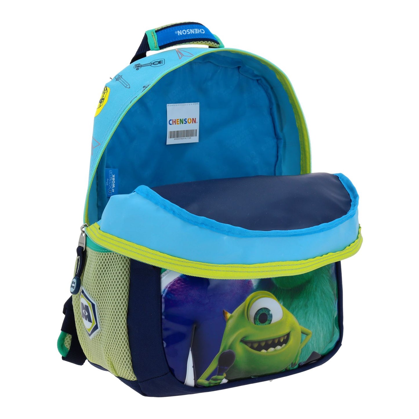 Mochila Chenson Disney Monsters at Work modelo AUFTER color azul tamaño KINDER