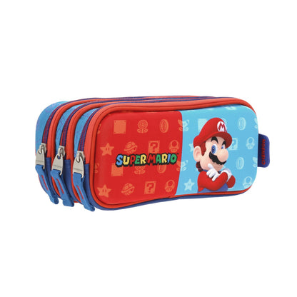 Lapicera Chenson Super Mario Bros modelo DULP color azul con rojo