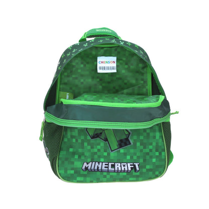 Mochila Chenson Minecraft modelo BROCK color verde tamaño KINDER