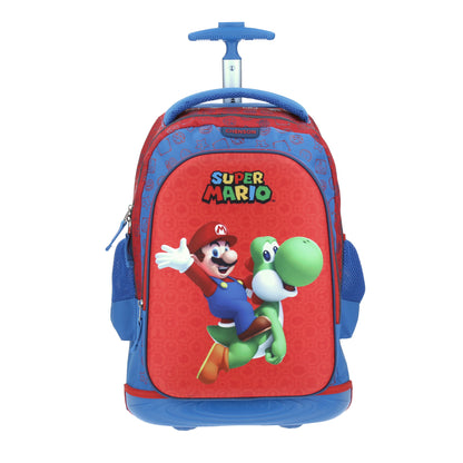 Mochila Chenson Super Mario Bros modelo CAPRI con RUEDAS