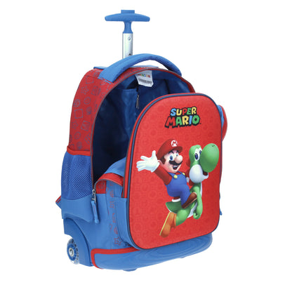 Mochila Chenson Super Mario Bros modelo CAPRI con RUEDAS