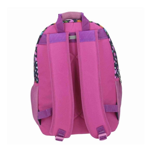 Mochila Chenson Chángolos modelo DETILO color morado con rosa